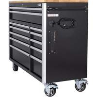 HDRC5212 Armoire mobile de s&eacute;rie HD, 12 tiroirs, 51-1/4" la x 21" p x 40-3/10" h, Noir - JET 842622