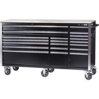 HDRC7220 HD Series Roller Cabinet, 20 Drawers, 72" W x 24" D x 42-3/10" H, Black - JET 842631