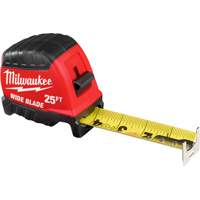 Wide Blade Tape Measure, 1-3/8" x 25' - Milwaukee 48-22-1225