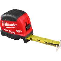 Wide Blade Tape Measure, 1-3/8" x 40' - Milwaukee 48-22-1240