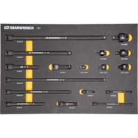 Jeu d'outils de m&eacute;canicien dans des plateaux modulaires en mousse avec conteneur de rangement, 247 morceaux - Gearwrench MEGAMOD247