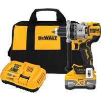 MAX* XR&reg; Brushless Cordless 3-Speed Hammer Drill Kit with XR POWERPACK Battery, 1/2" Chuck, 20 V - DEWALT DCD1007WW1