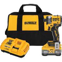 Visseuse &agrave; choc &agrave; couple &eacute;lev&eacute; sans fil sans balai &agrave; 3 vitesses MAX* XR avec XR POWERPACK, 20 V, Mandrin 1/4" - DEWALT DCF860WW1