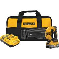 Scie alternative sans balai et sans fil MAX* XR avec XR POWERPACK, 20 V, Lithium-ion Bloc-pile, 3000 coups/min - DEWALT DCS384WW1