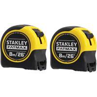 FATMAX&reg; Classic Tape Measures, 1-1/4" x 26'/8 m, Imperial & Metric Graduations - Stanley Tools FMHT74226