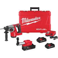 Marteau rotatif FUEL SDS Plus avec ensemble extracteur de poussi&egrave;re, 18 V, 5/8", 1400 tr/min - Milwaukee 2908-22DE