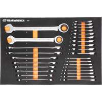 Jeu d'outils m&eacute;triques pour m&eacute;canicien MEGAMOD dans des plateaux en mousse modulaire avec armoire roulante &agrave; outils, 358 morcea - Gearwrench MEGAMOD358