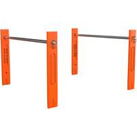RAILWORKS Electrician's Corner Posts for Industrial Utility Cart - Crescent IUCRCPCRM