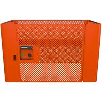 RAILWORKS Mesh Security Panel Single Door Lockable Storage - Crescent IUC1DMPLCRM