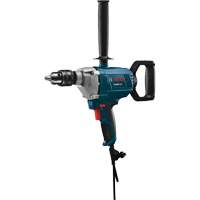M&eacute;langeur-perceuse &agrave; poign&eacute;e b&ecirc;che, Mandrin 5/8", 9 A, 120 V, 0-700 Tr/min, Mandrin Avec cl&eacute; - Bosch GBM9-16