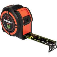 WORKHORSE NITE EYE Tape Measure, 1-1/4" x 25', SAE Graduations - Lufkin By Crescent L1125NE