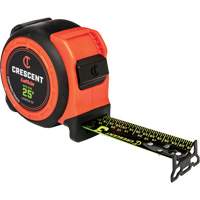 CONTROLTOUCH NITE EYE Tape Measure, 1-3/16" x 25', SAE Graduations - Lufkin By Crescent L1025CB-02