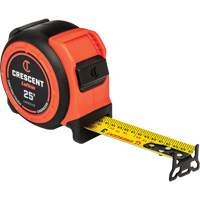 CONTROLTOUCH Engineers Tape Measure, 1-3/16" x 25', SAE Graduations - Lufkin By Crescent L1025CD-02