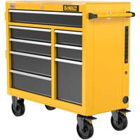 Heavy-Duty Mobile Workstation, 8 Drawers, 40" W x Yellow - DEWALT DWST41083