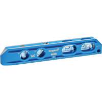 TRUE BLUE&reg; Die Cast Torpedo Level, 8" L, Aluminum, 4 Vials, Magnetic - Empire Level EM85.8