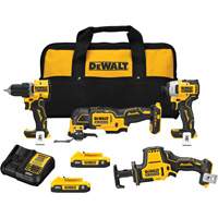 ATOMIC Cordless Brushless 4-Tool Combo Kit, Lithium-Ion, 20 V - DEWALT DCK486D2