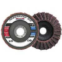 Disque &agrave; lamelles incurv&eacute; pour traitement de surface POWERBLEND SCD, 5" x 7/8", Type 29, Grain Moyen - JET 503525