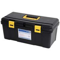 Coffre &agrave; outils portatif en plastique JPTB-22, 22" la x 10-1/4" p x 9-1/2" h, Noir - JET 842144