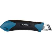 Couteau professionnel de 18 mm READYEDGE, Acier inoxydable, Robuste, Prise en Caoutchouc - Outils Aurora 
