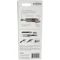 Couteau professionnel de 18 mm READYEDGE, Acier inoxydable, Robuste, Prise en Caoutchouc - Outils Aurora 