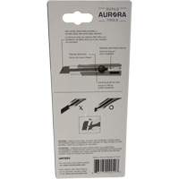 Couteau r&eacute;tractable de 25 mm READYEDGE, Acier inoxydable, Robuste, Prise en Caoutchouc - Outils Aurora 