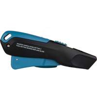 Couteau de s&eacute;curit&eacute; r&eacute;tractable READYEDGE, Acier inoxydable, Robuste, Prise en Plastique/Aluminium - Outils Aurora 