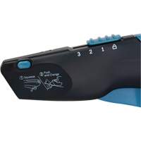 Couteau de s&eacute;curit&eacute; r&eacute;tractable READYEDGE, Acier inoxydable, Robuste, Prise en Plastique/Aluminium - Outils Aurora 