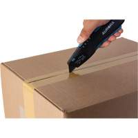 Couteau de s&eacute;curit&eacute; r&eacute;tractable READYEDGE, Acier inoxydable, Robuste, Prise en Plastique/Aluminium - Outils Aurora 