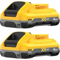 Batteries MAX* XR POWERPACK, Lithium-ion, 20 V, 4 Ah - DEWALT DCB2104-2