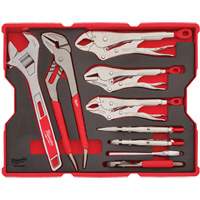Jeu de pinces et cl&eacute;s avec plateau pour tiroirs PACKOUT - Milwaukee 48-22-0160