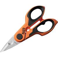 Ciseaux d&eacute;lectricien compacts pour d&eacute;nudage de c&acirc;bles - Klein Tools 2100FO