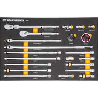 Ensemble d'outils &agrave; cliquet et d'entraînement 3/8" &agrave; 90 dents avec plateau de rangement en mousse - Gearwrench 86521
