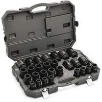 6 Point Metric Socket Set, 28 Pcs, Impact, 3/4" Drive Size, Deep - Gearwrench 84033