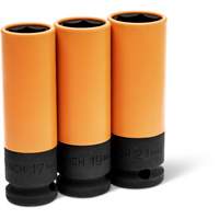 Metric High-Strength Wheel Protector Socket Set, 3 Pcs, Impact, 1/2" Drive Size, Deep - Gearwrench 84946