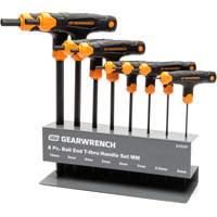 Jeu de cl&eacute;s hexagonales avec manche en T et embout sph&eacute;rique, 8 mcx, M&eacute;trique - Gearwrench 83520