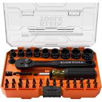 ProFlex Impact Driver Bit & Socket Set, 43 Pcs., Combo/Hex/Phillips/Slotted/Square/Torx&reg; - Klein Tools 33806