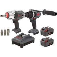 Hammer Drill & Impact Wrench Combo Kit, 20 V - Ingersoll Rand IQV20-2DWDXS