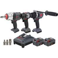 Screwdriver, Hammer Drill & Impact Driver Combo Tool Kit, 20 V - Ingersoll Rand IQV20-3D2WDXS