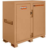 Model 99 Jobsite Cabinet with Double Doors & 2 Padlocks, Steel, 59.4 Cubic Feet, Tan - Knaack 99-KL
