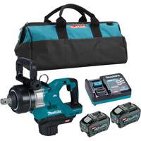 40Vmax XGT Brushless Short Anvil Impact Wrench Kit, 40 V, 1" Socket - Makita TW009GT202