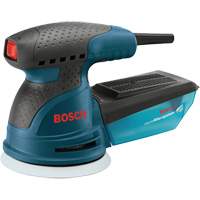 Single-Speed Palm Random Orbit Sander/Polisher, 5" Sand Paper, 2.5 A, 120 V - Bosch ROS10