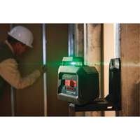Laser &agrave; lignes crois&eacute;es 360° auto-nivelant &agrave; faisceau vert - Bosch GLL50-40G