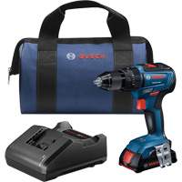 EC Brushless 1/2 In. Hammer Drill/Driver Kit, 1/2" Chuck, 18 V - Bosch GSB18V-490B12