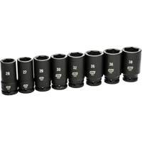 6 Point SAE Socket Set, 8 Pcs, Impact, 3/4" Drive Size, Deep - Gearwrench 84032