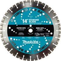 General Purpose Thin Kerf Diamond Blade, 14", Stone/Concrete/Brick Use - Makita E-16748