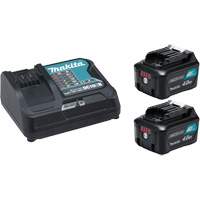 Ensemble de d&eacute;part CXT avec chargeur rapide et deux batteries de 4?Ah, 12 V, Lithium-ion - Makita 191L73-7