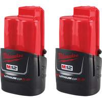 Batteries compactes M12 REDLITHIUM CP2.0, Lithium-ion, 12 V, 2 Ah - Milwaukee 48-11-2422