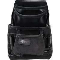 Sac robuste Phantom pour clous et outils, Cuir, 10 pochettes, Noir - Kuny's 55423