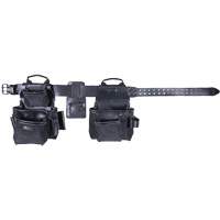 Ensemble de tabliers robustes Phantom 4 morceaux, Cuir, Noir - Kuny's 55450