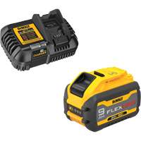 Ensemble de bloc-pile et chargeur MAX FLEXVOLT, Lithium-ion, 20 V/60 V, 9 Ah - DEWALT DCB609C